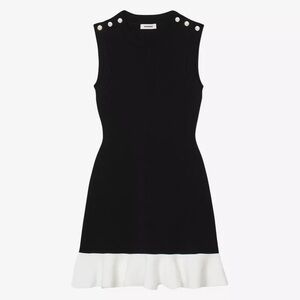 NWT Sandro Black and White Mini Dress